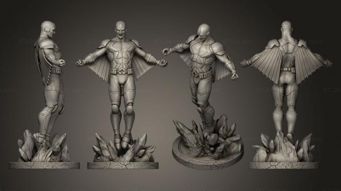 Figurines heroes, monsters and demons (Black Bolt, STKM_0135) 3D models for cnc